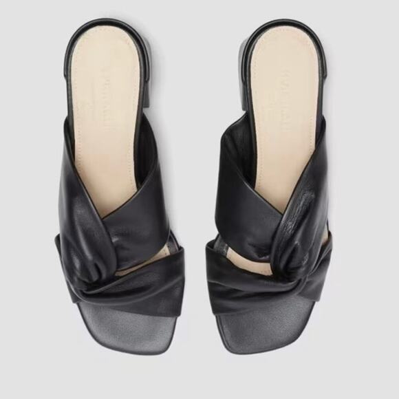 NEW Everlane The Day Twist Heel in Black Leather Women's Size 8 $168 - Picture 2 of 12